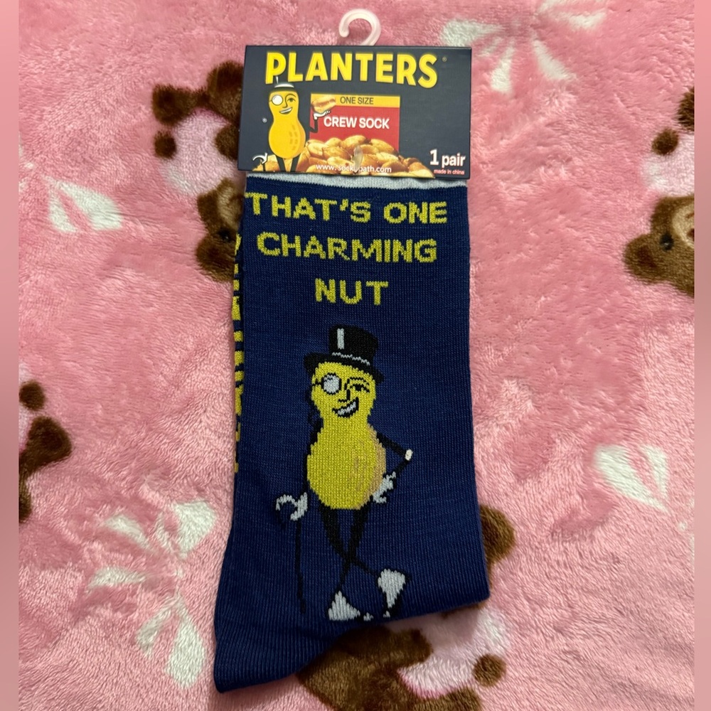 Planters Charming Nut Crew Socks (1 Pair)